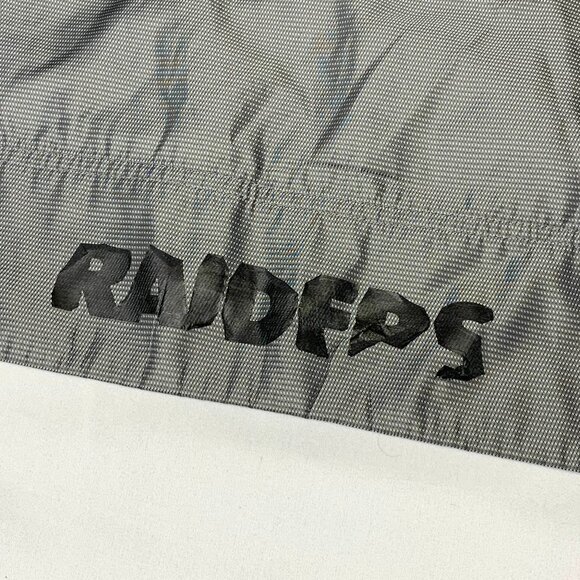 Raiders NFL Jacket G-III Windbreaker XL Gray Full Zip Lightweight Mesh Lined - Picture 11 of 13